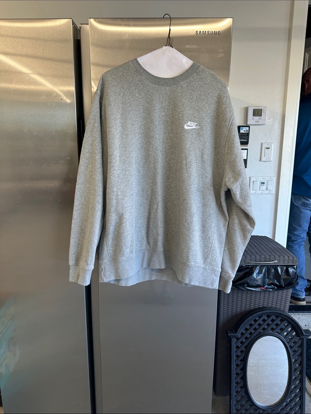 Nike Grey Pullover Crewneck Sweatshirt